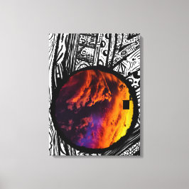 Impressão Em Tela Fotografia de Arte em Quadro Abstrato (Céu Mágico)