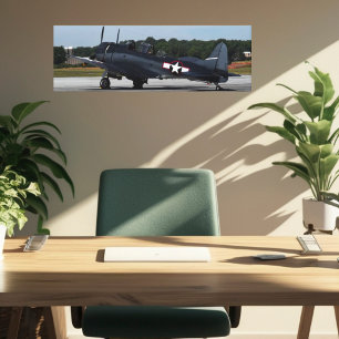 Impressão Em Tela Fotografia de avião de guerra de caça vintage Airs
