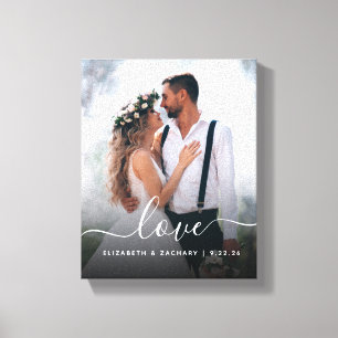 Impressão Em Tela Fotografia de casamento personalizada com roteiro