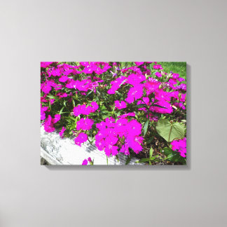 Impressão Em Tela Fotografia de Flores Roxas