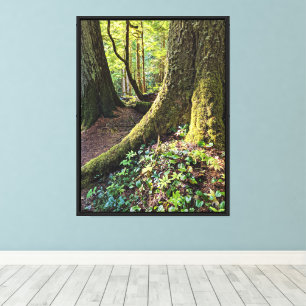 Impressão Em Tela Fotografia de Floresta Verde Esmagadora