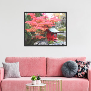 Impressão Em Tela Fotografia do outono do Jardim Japonês