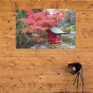 Impressão Em Tela Fotografia do outono do Jardim Japonês