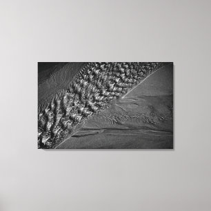 Impressão Em Tela Fotografia monocromática das ondulações