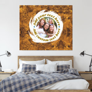Impressão Em Tela Fotografia Personalizada-Imagem-Mensagem-Texto   T