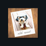 Impressão Em Tela Fotografia Rústica com Instagrama Quadrado e Madei<br><div class="desc">Um design de vintage e de tendências com uma borda retrorativa que você pode adicionar sua selfie ou retrato favorito de um amigo. Use uma foto quadrada para criar um presente exclusivo e pessoal ou manter o filhote de hipster e fazer uma manutenção de tendências. Se precisar ajustar as fotos,...</div>