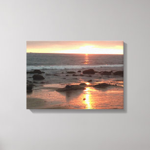 Impressão Em Tela Fotografia Sunset Ouro, Corona del Mar, CA