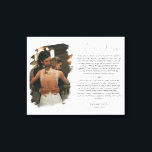 Impressão Em Tela Fotografias e Votos de Aniversário Personalizado<br><div class="desc">Design moderno e elegante imprimiu Impressão personalizada de aniversário de casamento Foto e janelas Impressão que pode ser personalizada com o seu texto. Clique no botão "Personalizar" e use nossa ferramenta design para modificar este modelo. Veja a Design de Arte Gráfica para outros produtos que combinam com este design!</div>