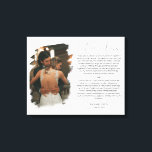 Impressão Em Tela Fotografias e Votos de Aniversário Personalizado<br><div class="desc">Design moderno e elegante imprimiu Impressão personalizada de aniversário de casamento Foto e janelas Impressão que pode ser personalizada com o seu texto. Clique no botão "Personalizar" e use nossa ferramenta design para modificar este modelo. Veja a Design de Arte Gráfica para outros produtos que combinam com este design!</div>
