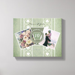 Impressão Em Tela Fotografias+Modelos do Aniversário Personalizado 2