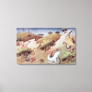 Impressão Em Tela Fr 2810 f.55v Dragões e outras bestas