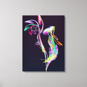 Impressão Em Tela Fractal - Cockatoo