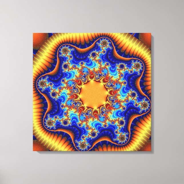 Impressão Em Tela Fractalscópio Celestial (Frente)