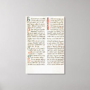 Impressão Em Tela Fragmento de um manuscrito catar