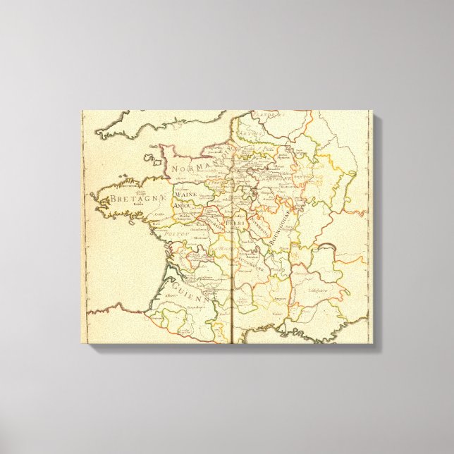Impressão Em Tela França e Limites (Frente)