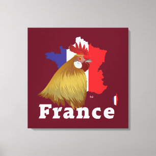 Impressão Em Tela França, France, CIA de fra linho