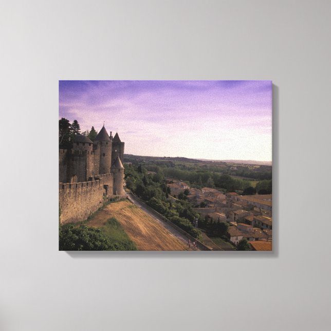 Impressão Em Tela FRANÇA, Languedoc Carcassonne (Frente)