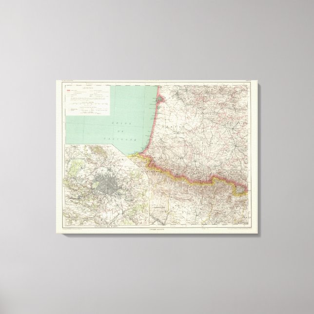 Impressão Em Tela França Meridional (Frente)