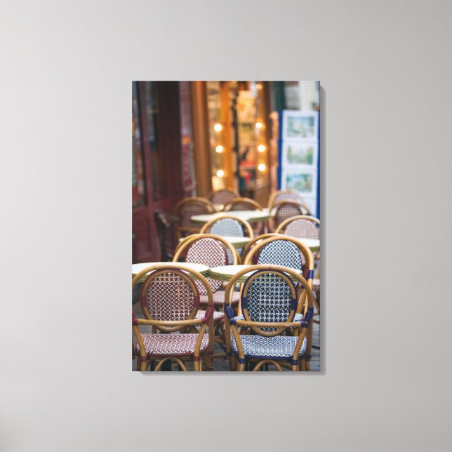 Impressão Em Tela FRANÇA, PARIS, Montmartre: Place du Tertre, Café 2 (Frente)