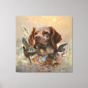 Impressão Em Tela Francês Bretanha, Arte de Caça a Pássaros