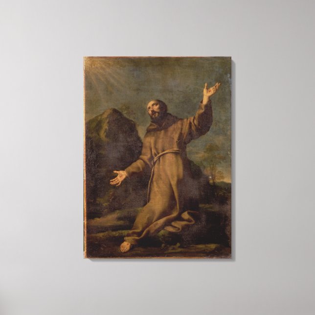 Impressão Em Tela Francis Recebendo a Stigmata (Frente)