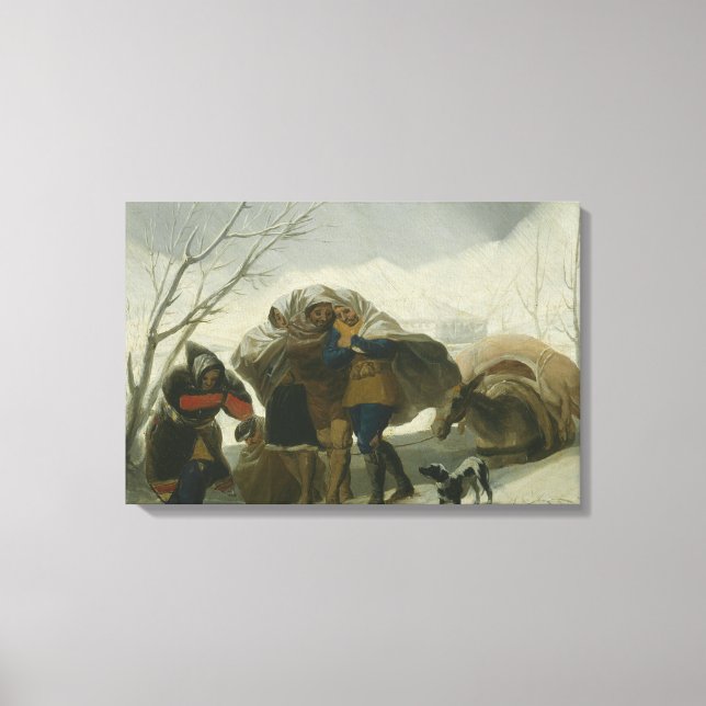Impressão Em Tela Francisco Goya - Cena de inverno (Frente)