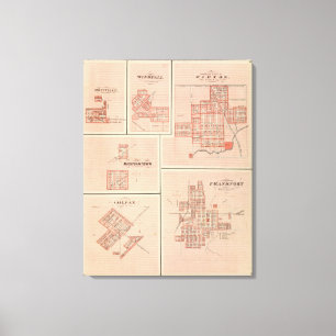 Impressão Em Tela Frankfort, Clinton Co com Tipton