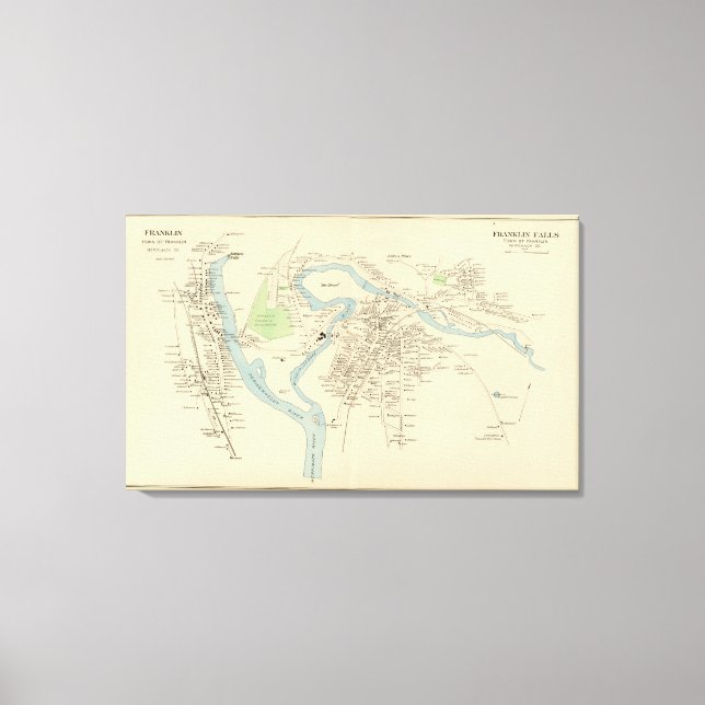 Impressão Em Tela Franklin Falls (Frente)