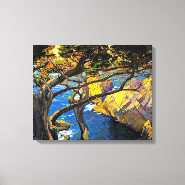 Impressão Em Tela Franz Bischoff - Árvores do Nascer Esquerdo, Monte (Frente)