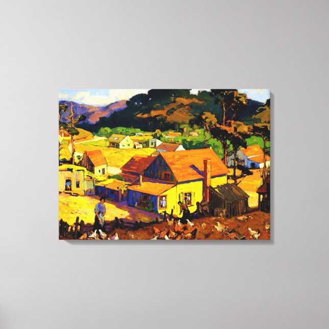 Impressão Em Tela Franz Bischoff - Tarde Idyl, Cambria (Frente)