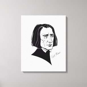 Impressão Em Tela Franz Liszt
