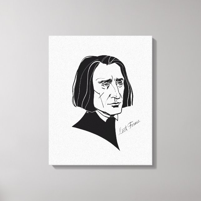 Impressão Em Tela Franz Liszt (Frente)