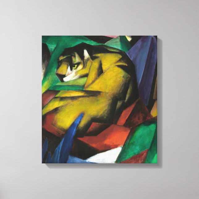 Impressão Em Tela Franz Marc The Tiger (Frente)