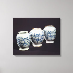 Impressão Em Tela Frascos da droga dos Apothecaries, c.1740