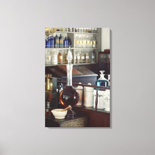 Impressão Em Tela Frascos de farmácia antigos