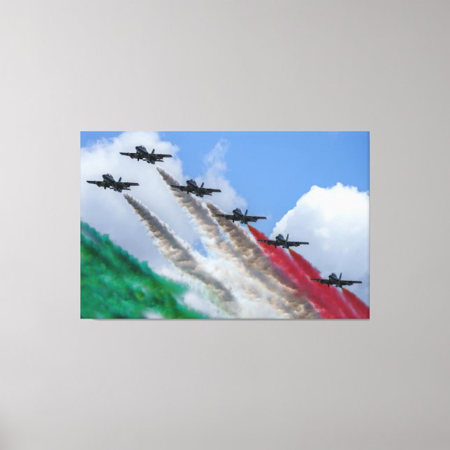 Impressão Em Tela Frecce Tricolori (Frente)