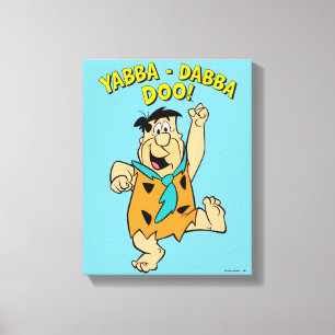 Impressão Em Tela Fred Flintstone Yabba-Dabba Doo!