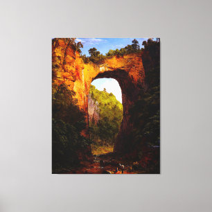 Impressão Em Tela FREDERIC CHURCH The Natural Bridge, Virginia 1852