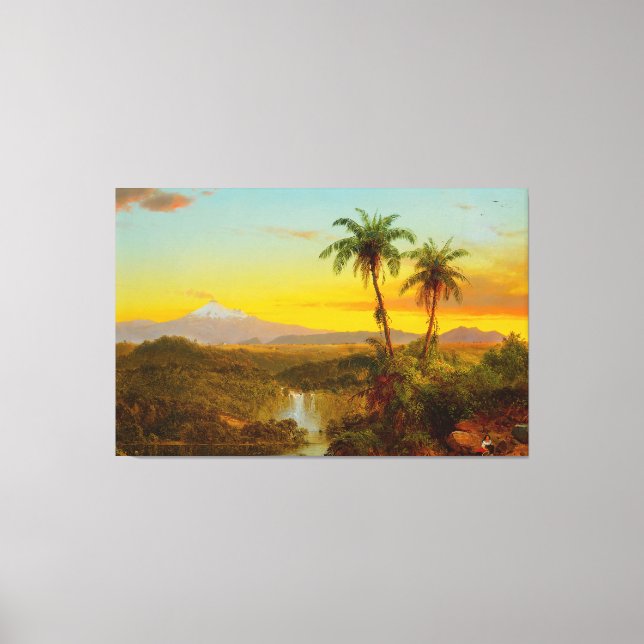 Impressão Em Tela FREDERIC E. CHURCH - Paisagem Sul-Americana 1857 (Frente)