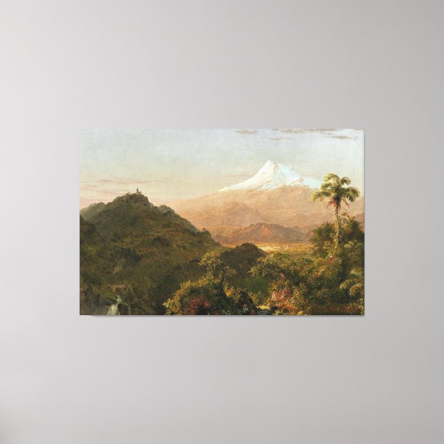 IMPRESSÃO EM TELA FREDERIC E. CHURCH - SUL AMERICAN LANDSCAPE 1856 (Frente)