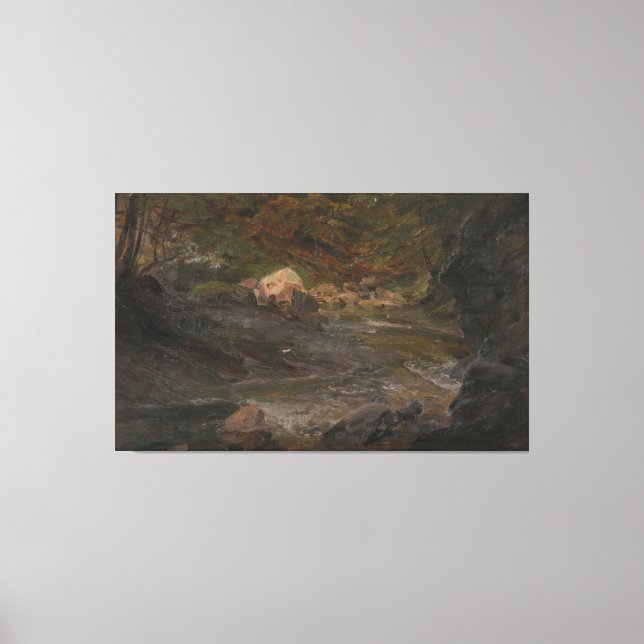 Impressão Em Tela Frederic Edwin Church - Cena da Floresta (Frente)