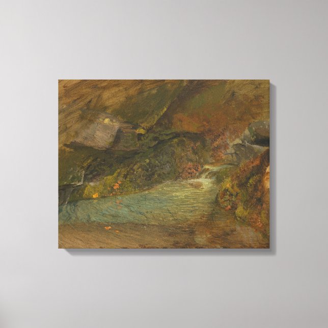Impressão Em Tela Frederic Edwin Church - Cena Florestal (Frente)
