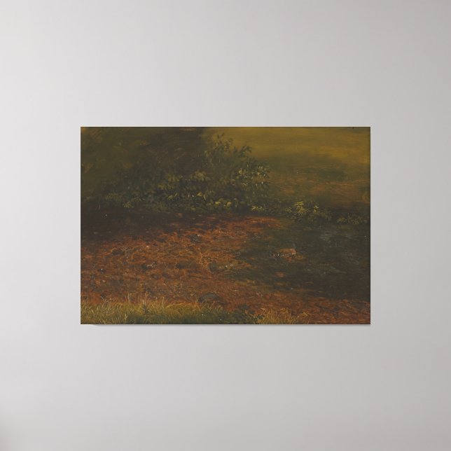 Impressão Em Tela Frederic Edwin Church - Cena Florestal (Frente)