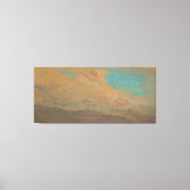Impressão Em Tela Frederic Edwin Church - Céu Nublado sobre Montanha