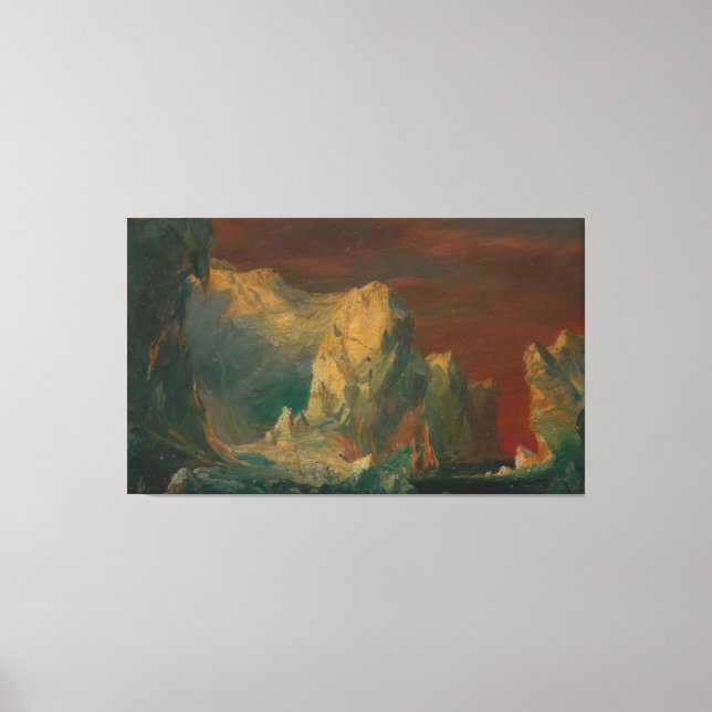 Impressão Em Tela Frederic Edwin Church - Iceberg Fantasy (Frente)