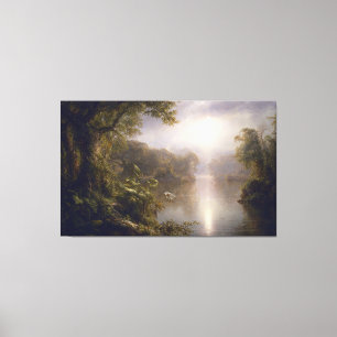 Impressão Em Tela Frederic Edwin Church - O Rio de Luz