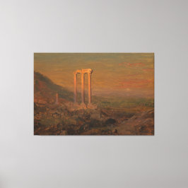 Impressão Em Tela Frederic Edwin Church - Ruínas Clássicas, Síria 