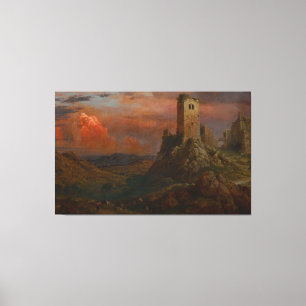 Impressão Em Tela Frederic Edwin Church - Torre de Vigia na Itália