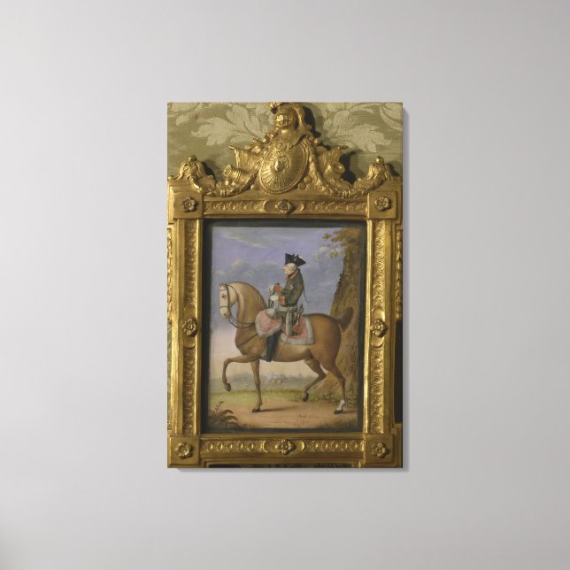 Impressão Em Tela Frederick II em cavalo (Frente)