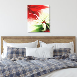 Impressão Em Tela Frequência de Florescimento de Natal Poinsettia Sa